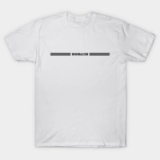 Triple Lined Minimalism (black version) - Minimal DM T-Shirt